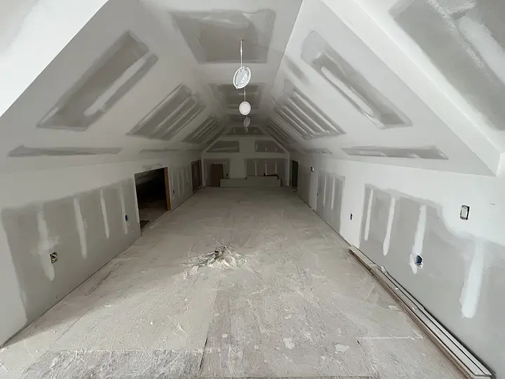Attic Reno (bonus room) drywall stage